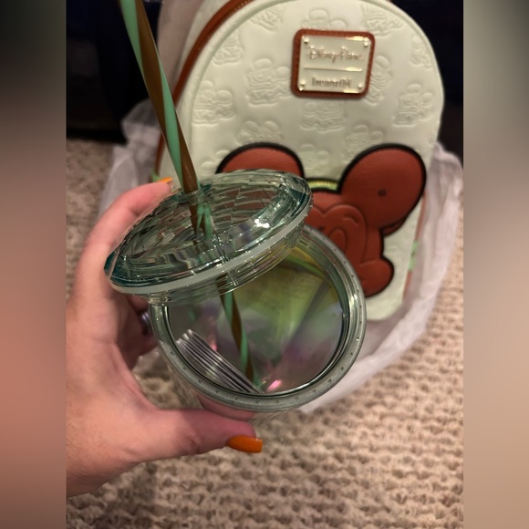 Disney Loungefly Mint Chocolate chip Backpack Set - Picture 14 of 15